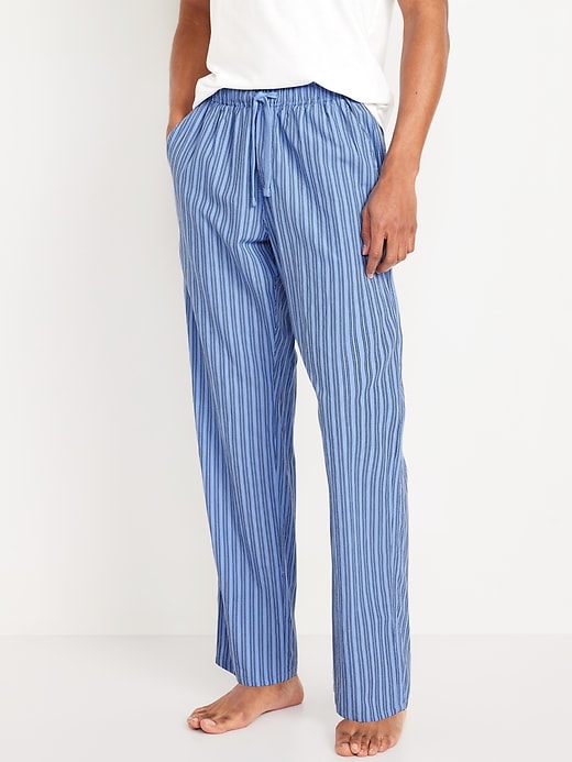 Image number 1 showing, Poplin Pajama Pants for Men