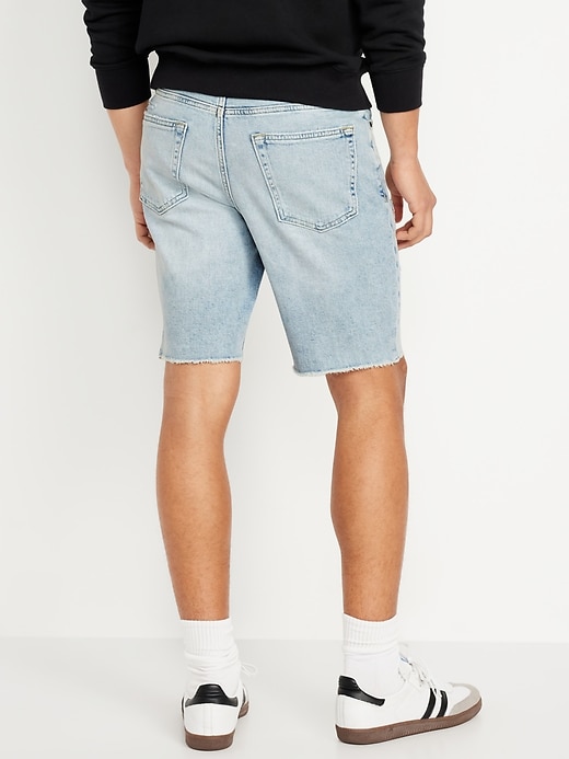 Image number 2 showing, Slim Built-In Flex Jean Raw-Edge Shorts -- 9.5-inch inseam