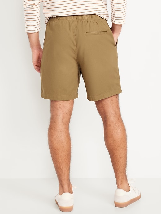 View large product image 2 of 3. Twill Jogger Shorts -- 7-inch inseam