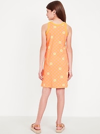 Image number 2 showing, Printed Fitted Sleeveless Dress for Girls