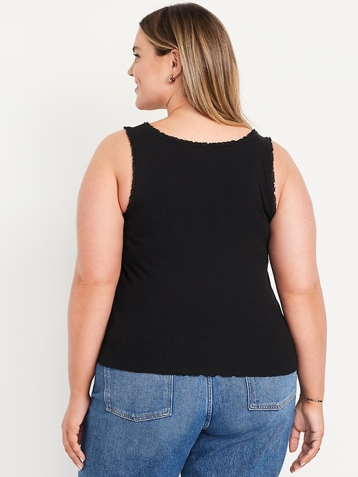 Image number 8 showing, Ribbed Cinched-Front Tank Top