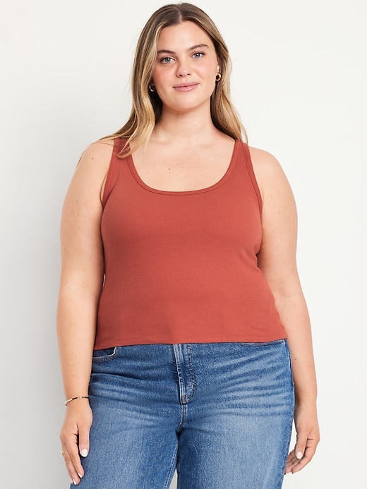 Image number 7 showing, Ribbed Crop Tank Top