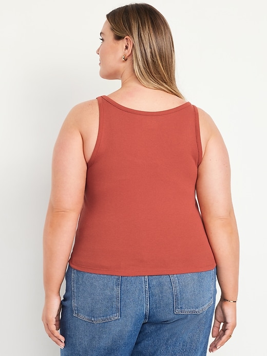 Image number 8 showing, Ribbed Crop Tank Top