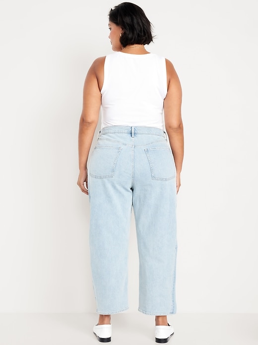 Image number 5 showing, High-Waisted Barrel Ankle Jeans