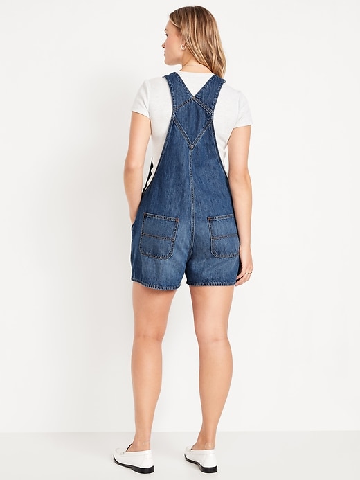 Image number 5 showing, Baggy Jean Shortalls -- 3-inch inseam