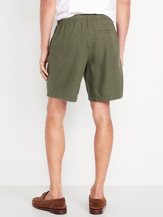 Image number 2 showing, Linen-Blend Jogger Shorts -- 7-inch inseam