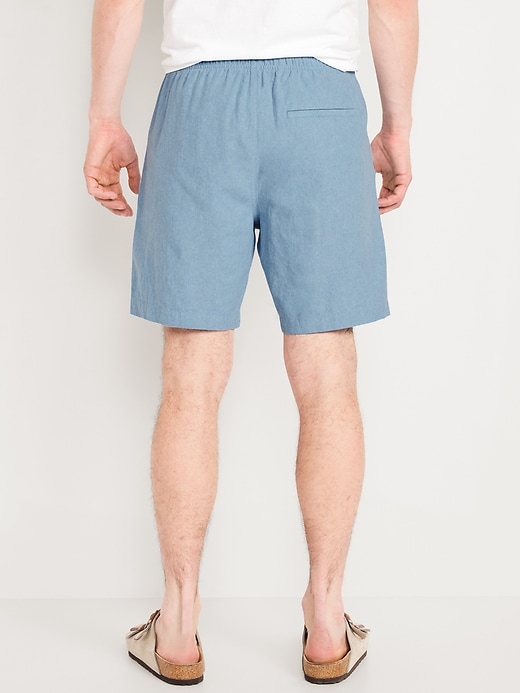 Image number 2 showing, Linen-Blend Jogger Shorts -- 7-inch inseam