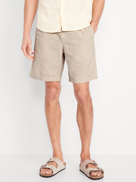 Image number 1 showing, Linen-Blend Jogger Shorts -- 7-inch inseam