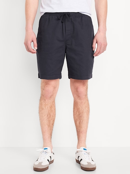 Image number 1 showing, Twill Jogger Shorts -- 7-inch inseam