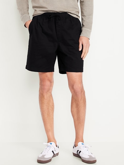 Image number 1 showing, Twill Jogger Shorts -- 7-inch inseam