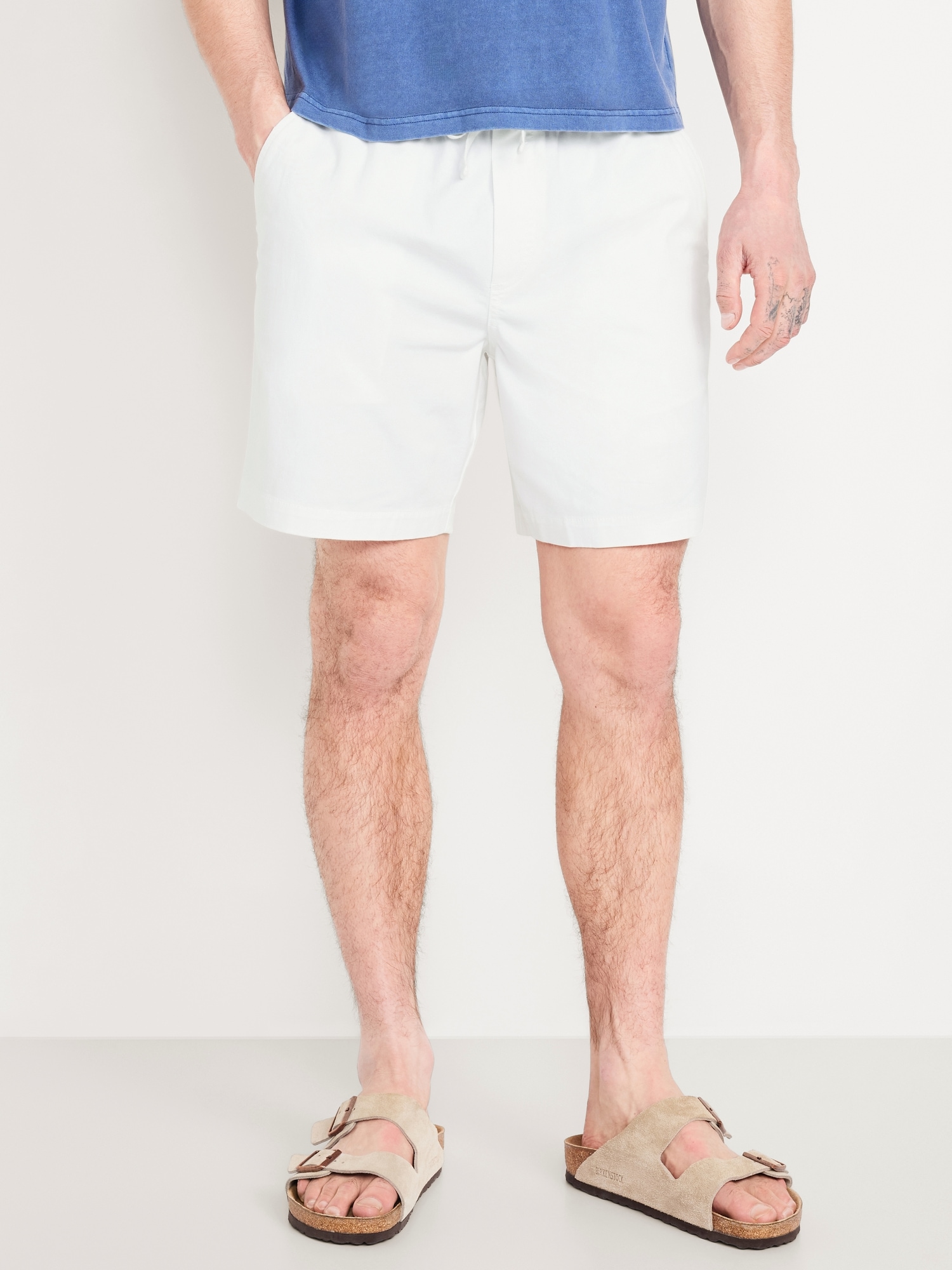 Twill Jogger Shorts -- 7-inch inseam