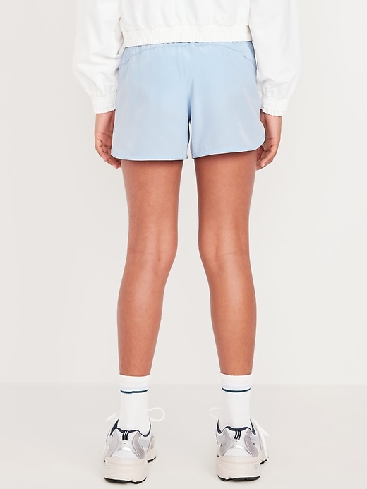 View large product image 2 of 4. High-Waisted Dolphin-Hem Run Shorts for Girls