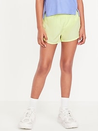 View large product image 3 of 5. High-Waisted Dolphin-Hem Run Shorts for Girls