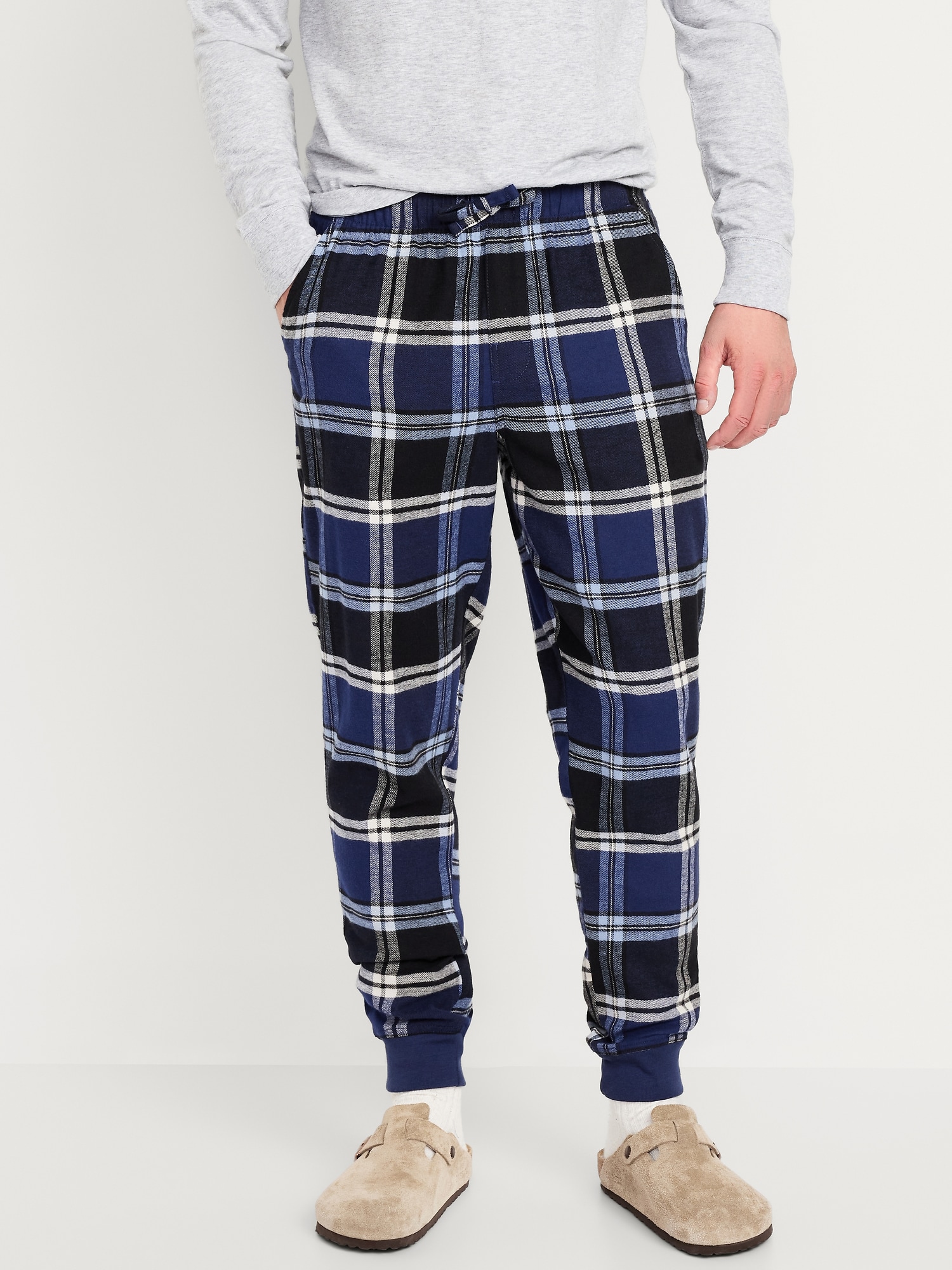 Flannel Pajama Joggers for Men