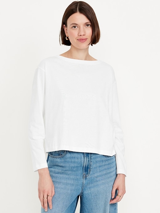 Image number 1 showing, Long-Sleeve Mariner Loose T-Shirt