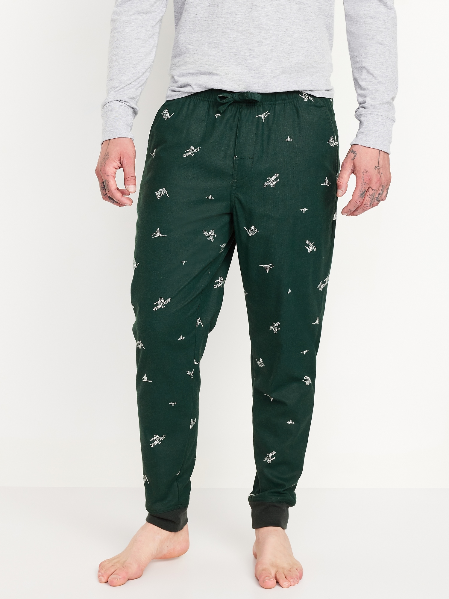 Flannel Pajama Joggers for Men