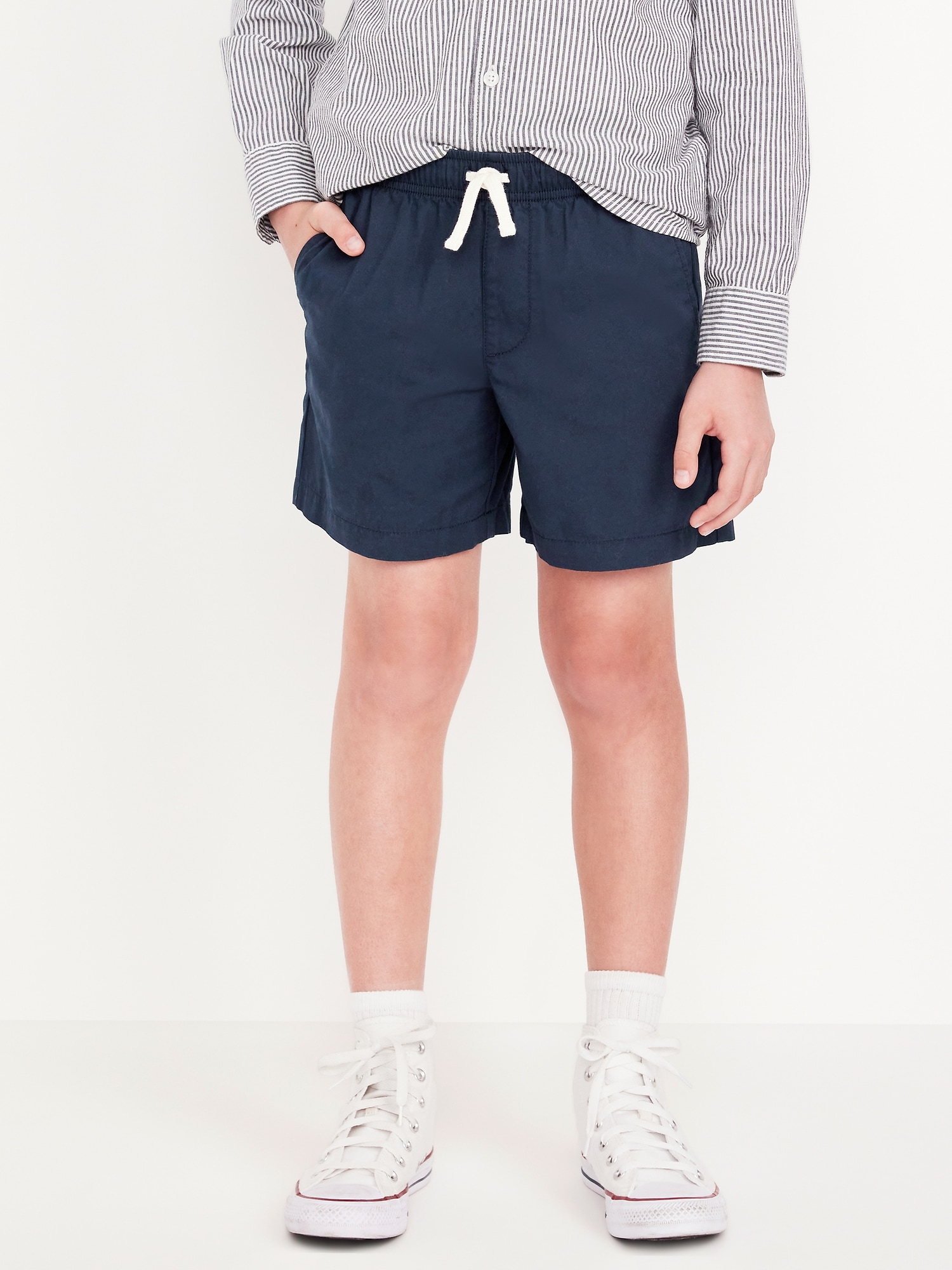 Above Knee Twill Pull-On Shorts for Boys