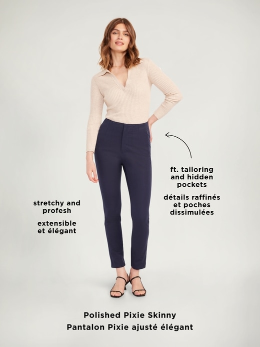 Image number 8 showing, Extra High-Waisted Polished Pixie Skinny Pants