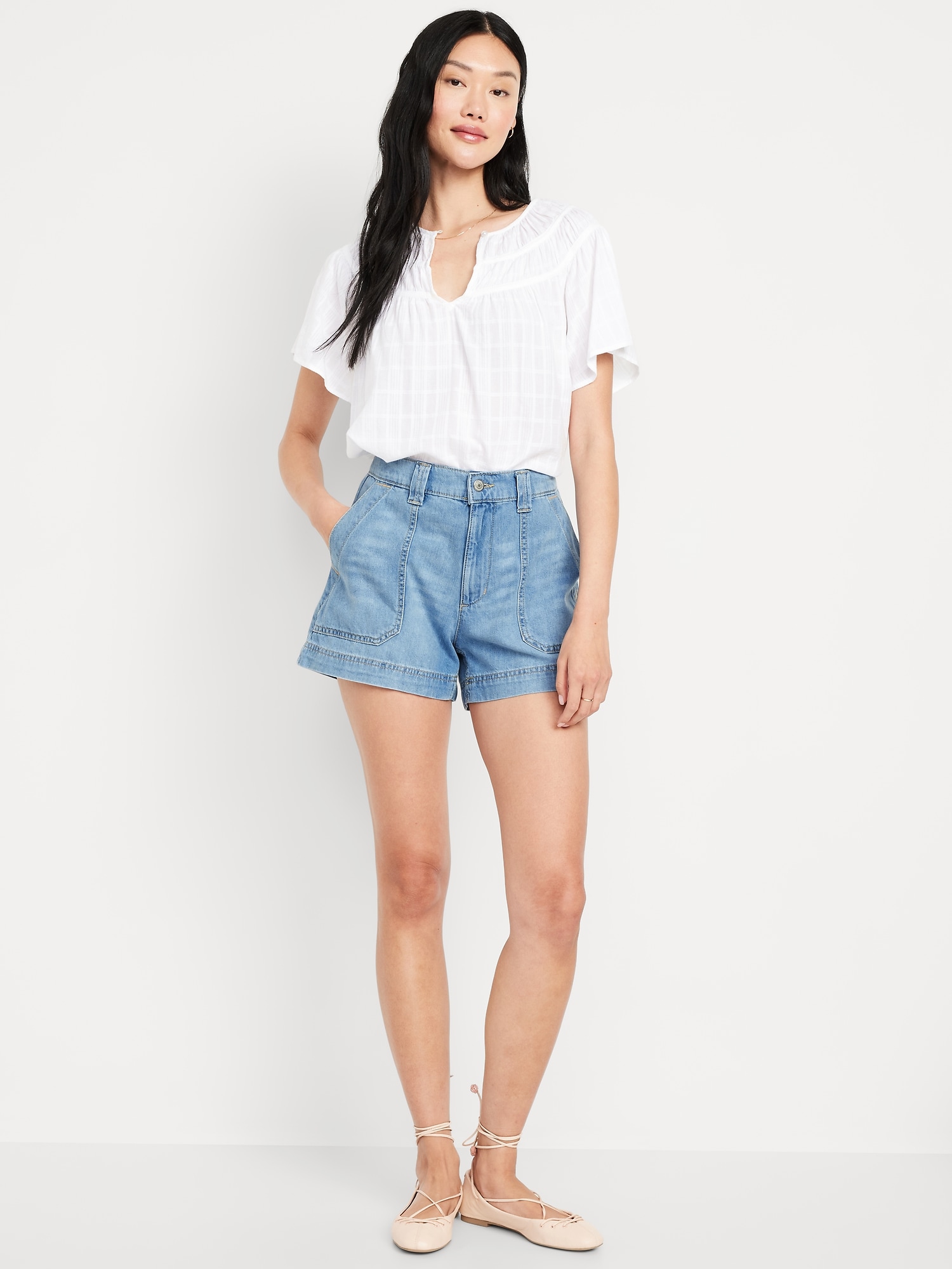 High-Waisted OGC Chino Shorts -- 3.5-inch inseam