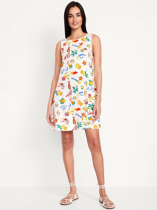 Image number 1 showing, Sleeveless Mini Swing Dress