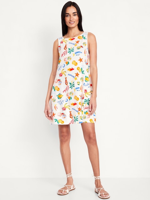 Sleeveless Mini Swing Dress