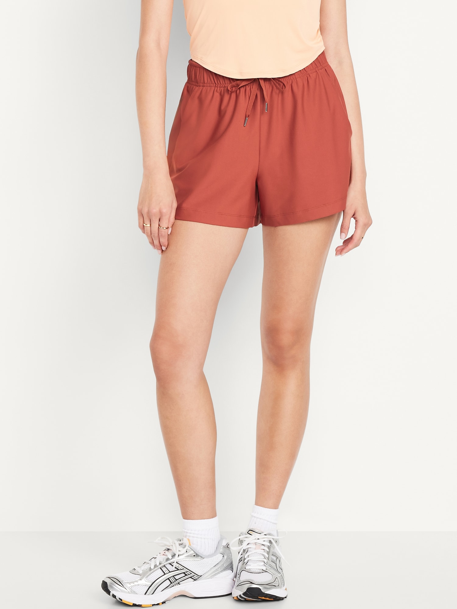 High-Waisted PowerSoft Shorts -- 3.5-inch inseam