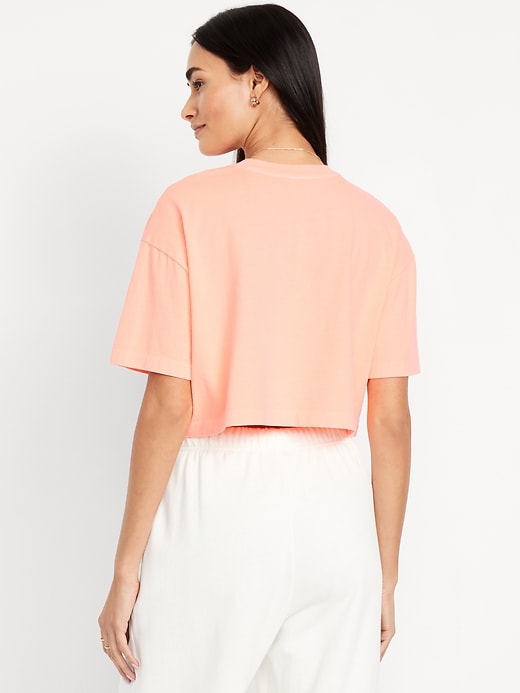 Image number 2 showing, Oversized Cropped T-Shirt