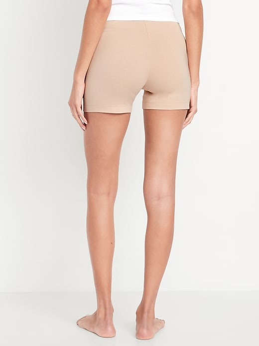 Image number 2 showing, High-Waisted Biker Shorts -- 4-inch inseam