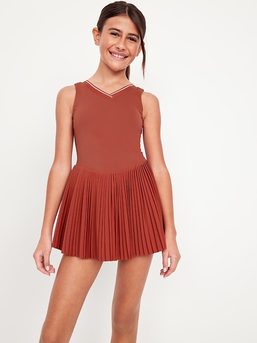 Image number 3 showing, PowerSoft Micro-Pleated Athletic Dress for Girls