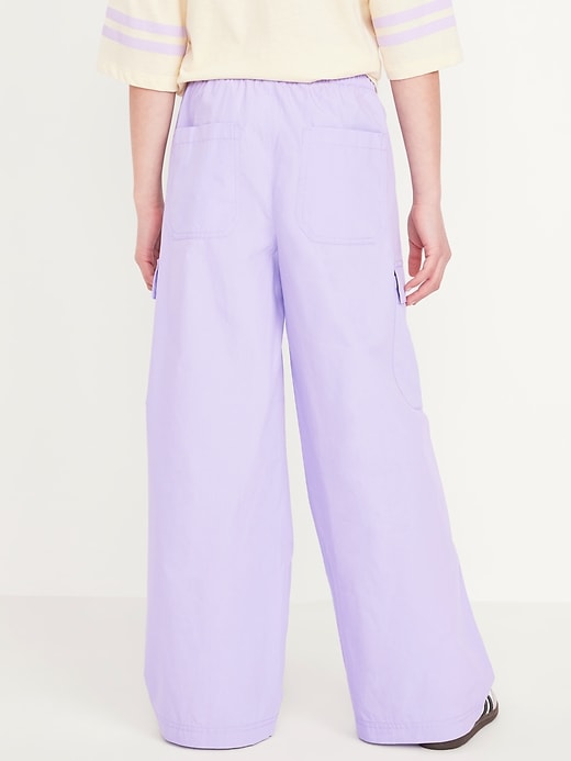 View large product image 2 of 4. Loose Poplin Cargo Pants for Girls