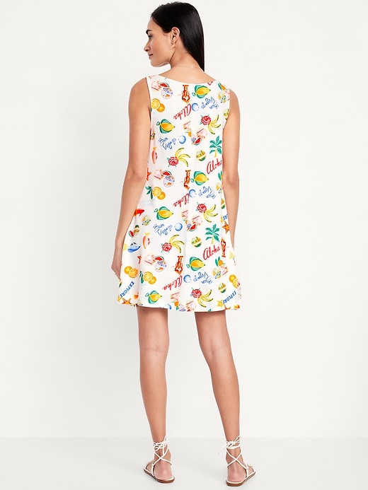 Image number 2 showing, Sleeveless Mini Swing Dress