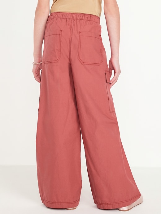 View large product image 2 of 4. Loose Poplin Cargo Pants for Girls