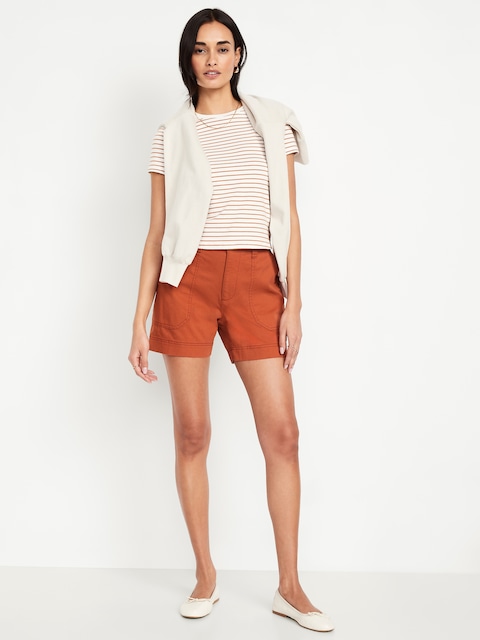 High-Waisted OGC Chino Shorts -- 5-inch inseam