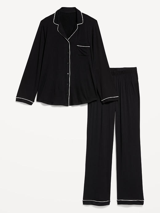 Image number 4 showing, Sunday Sleep Knit Jersey Pant Set