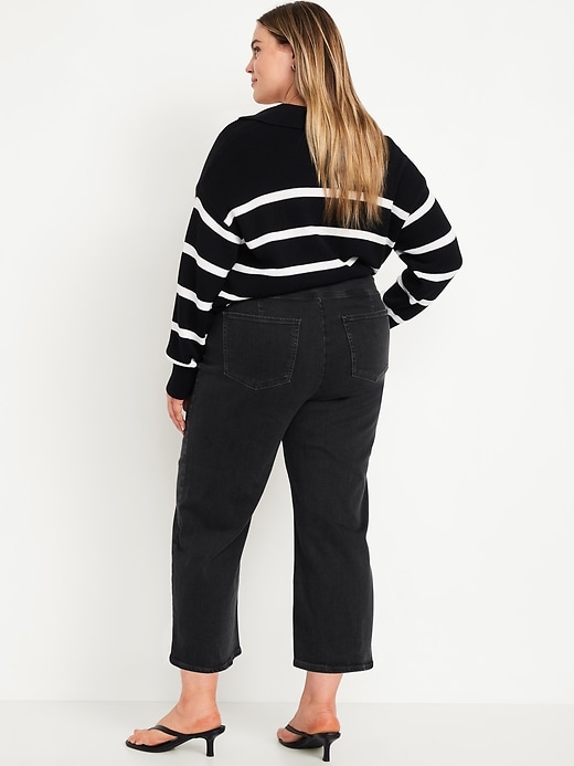 Image number 7 showing, High-Waisted Weekender Pull-On Crop Wide-Leg Jeans