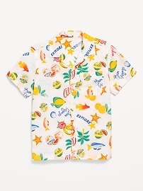 Image number 1 showing, Short-Sleeve Poplin Shirt for Boys