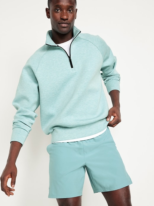 Image number 3 showing, Oversized Quarter-Zip Bounce Fleece Pullover