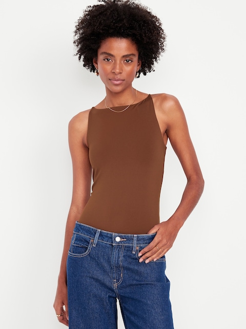 Double-Layer Cami Bodysuit