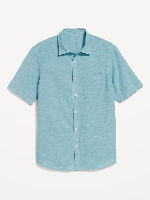 Image number 4 showing, Classic Fit Everyday Linen-Blend Shirt