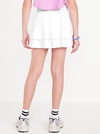 Image number 2 showing, High-Waisted Crossover PowerSoft Skort for Girls