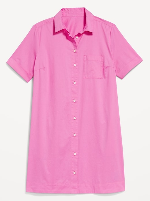 Image number 8 showing, Button-Down Mini Shirt Dress