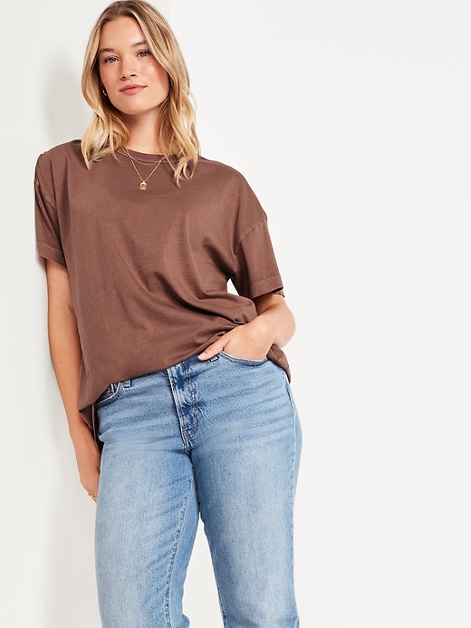 Image number 3 showing, Oversized EveryWear Tunic T-Shirt