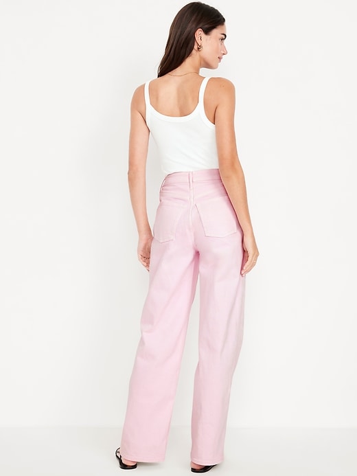 Image number 3 showing, Extra High-Waisted Wide-Leg Jeans