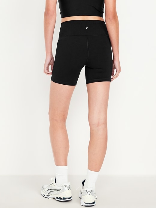 Image number 2 showing, High-Waisted StudioSmooth Biker Shorts -- 6-inch inseam