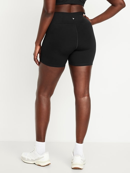 Image number 5 showing, High-Waisted StudioSmooth Biker Shorts -- 6-inch inseam