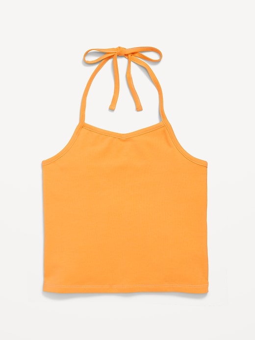 View large product image 2 of 3. Jersey Halter Top for Girls