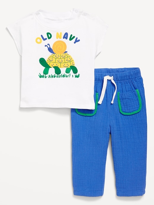 View large product image 1 of 2. Printed Sweatshirt and Pants Set for Baby