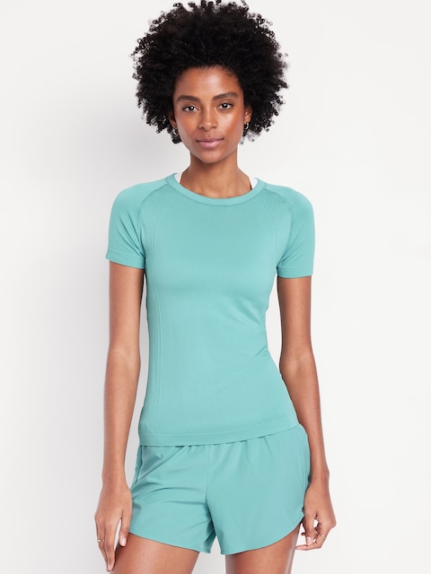 Fluid Seamless Fitted T-Shirt
