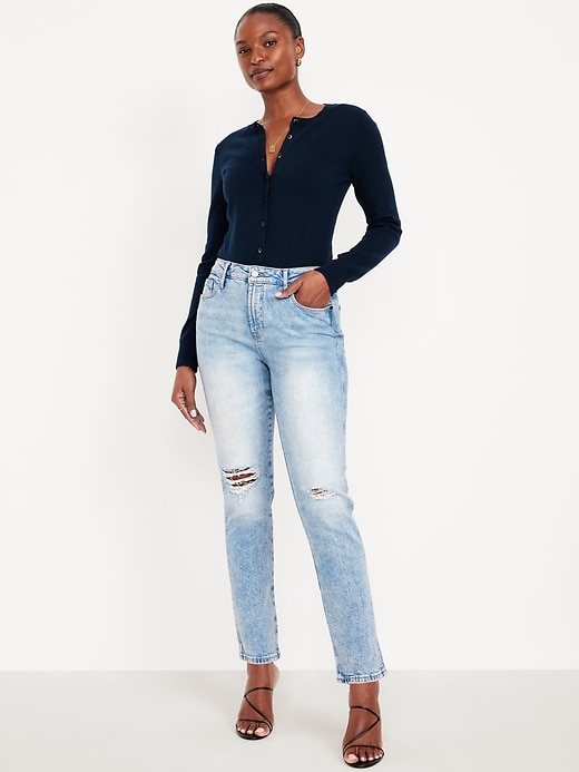 Image number 1 showing, Curvy High-Waisted Vintage Slim Jeans