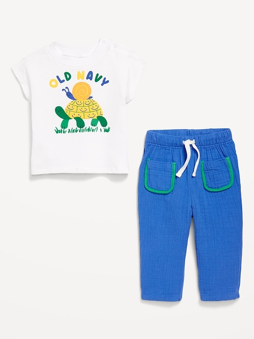 View large product image 2 of 2. Printed Sweatshirt and Pants Set for Baby